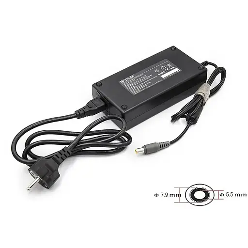 Блок живлення для ноутбуків PowerPlant IBM/LENOVO 220V, 170W 20V 8.5A (7.9*5.5)