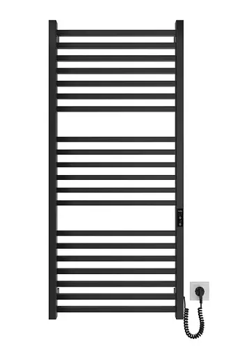Электрический полотенцесушитель HF London 1170x530 black matte 6.1.0104.06.BM, Черный матовый, универсальное (коннектор), Электронный - фото 2