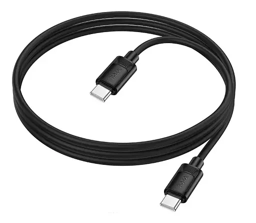 Кабель Hoco X122 Benefit USB Type-C - Type-C 60 W 3 А кабель для швидкого заряджання телефона 1 м Чорний - фото 4