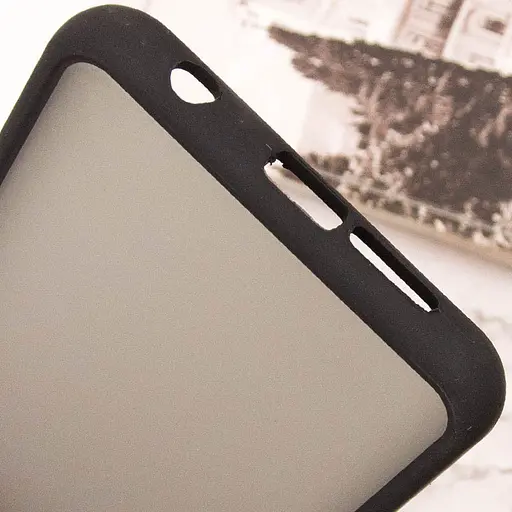 Чохол TPU+PC Lyon Frosted для Xiaomi Redmi Note 9s / Note 9 Pro / Note 9 Pro Max Black - фото 6