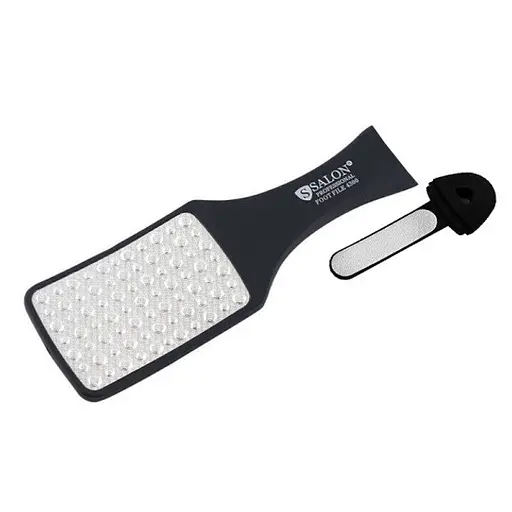 Тертка для п'ят Salon Professional 4300 лазерна професійна двостороння вигнута пемза для педикюру - фото 1