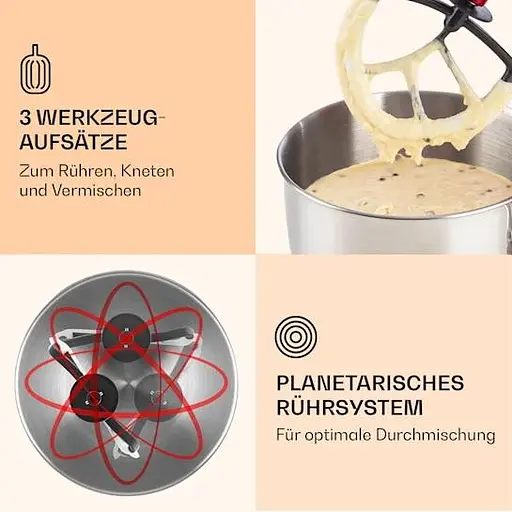 Кухонний комбайн Klarstein Lucia 3 в 1 2000 Вт (10006254) - фото 2