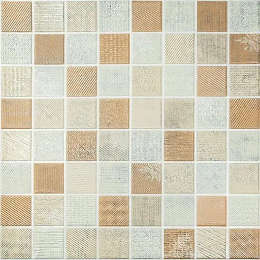 Панель стеновая 3D 700х700х4мм Мозаика бежевая SW-00002011 - фото 1