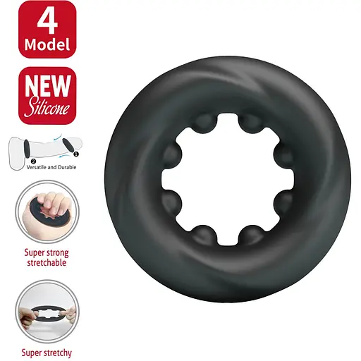 Ерекційне кільце Crazy Bull Daquez 5 см чорне - фото 7