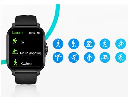 Смарт-годинник Smart Watch Black Shark GT-3 Neo Black 2.01 (296x240) TFT 250мАч - фото 10