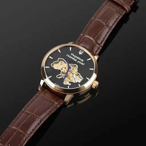 Годинник Besta Skeleton Gold Black Dial - фото 5