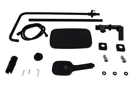 Душевая система универсальная Qtap Gemini Black Matt с изливом QTGEM111BLM45686 - фото 5