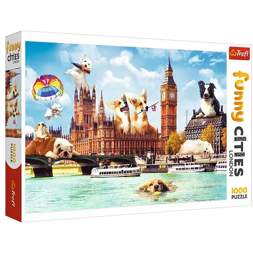Пазл Trefl Собаки в Лондоне Веселые города 1000 эл. (10596) - фото 1