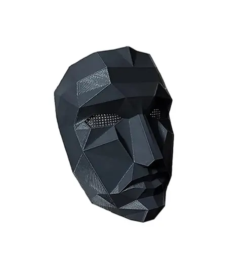 Маска ведучого Фронтмена гра у кальмара круг G-Toys Squid Game чорна - фото 2