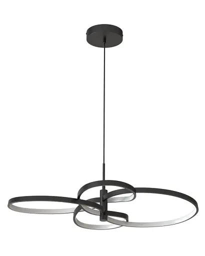 Подвесной светильник, люстра Goldlux 335982 Ribbon LED 1x37W 4000K 5700Lm IP20 черный - фото 1