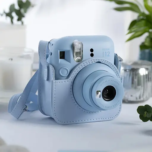 Набор камера Fujifilm Instax Mini 12, Фотобумага 20шт, Чехол, Фотоальбом 108 фото, Фоторамка Голубой - фото 6