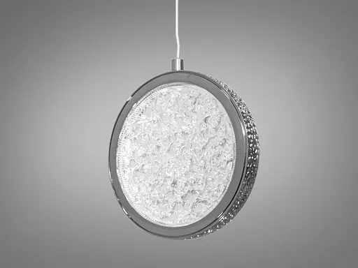 Сучасна світлодіодна люстра потужністю 8W, колір-хром - фото 3