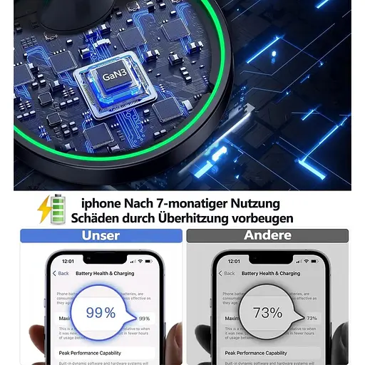 Сумісна підставка для зарядного пристрою MagSafe потужністю 15 Вт для iPhone 16/iPhone 15 - фото 6