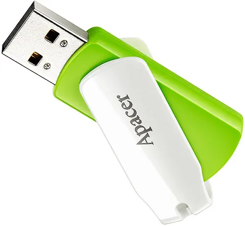 Флеш-накопитель Apacer USB 2.0 AH335 64Gb зеленый - фото 3