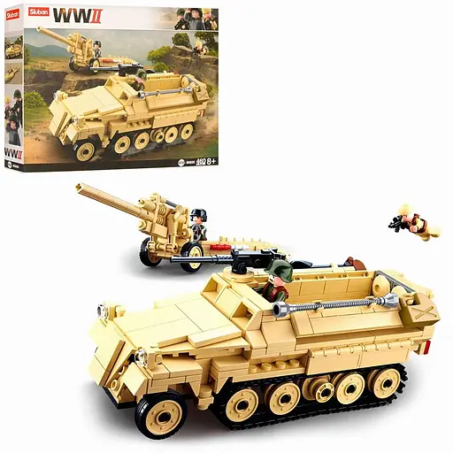 Конструктор Sluban M38-B0695 — Військова техніка, 460 деталей з фігурками, різнокольоровий - фото 2