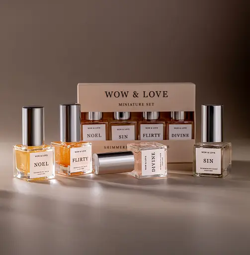 Сет мініатюр парфум-блиску для волосся 4 в 1 WOW&LOVE - фото 2