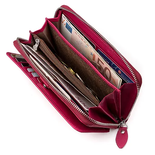 Жіночий шкіряний гаманець (B202) Boston 9х19.5х3.5 см acs0015665 - фото 5