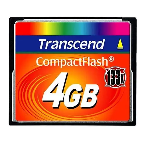 Карта памяти Transcend 4GB CF 133X (TS4GCF133) - фото 1