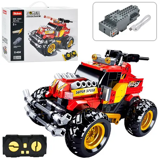 Конструктор Позашляховик, M38-B0991, 265 деталей, стріляє, 38x28x10 см