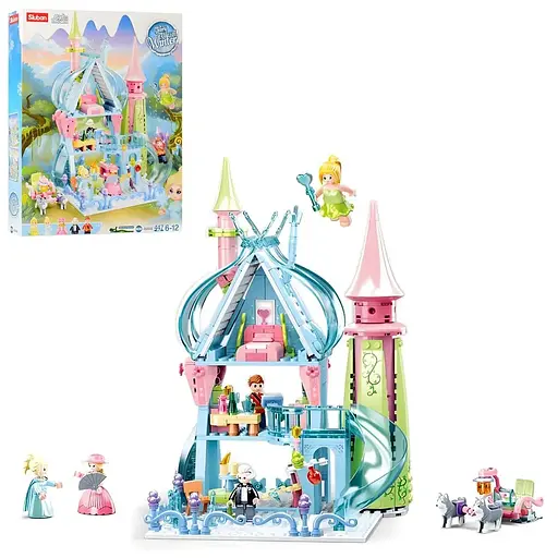 Конструктор Sluban Girl's Dream Зимова казка на 447 деталей (M38-B0898)