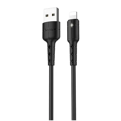 Кабель Hoco Star X30 USB - Lightning чорний - фото 1