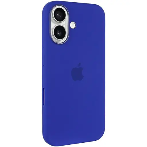 Чехол Epik Silicone case AAA with Magsafe and Animation button для Apple iPhone 16, 6.1 Ultramarine