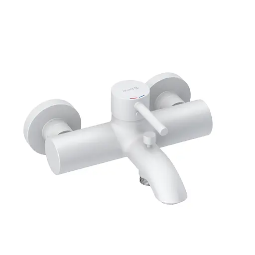 Смеситель для ванны Kludi Bozz белый мат 386915376 - фото 1