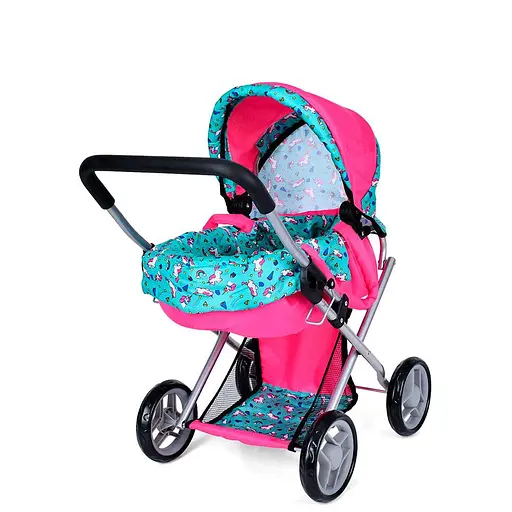 Коляска для ляльки, метал, класика, кошик, 68x61x36 см, висота до ручки 54 см