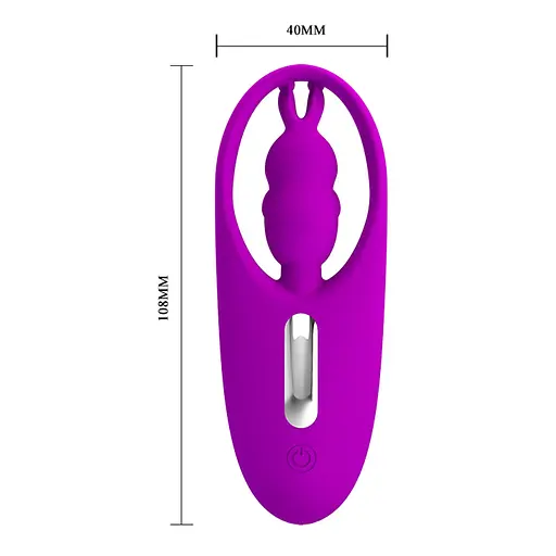 Вібратор для клітора Pretty Love Wild Rabbit 10.8 см фіолетовий - фото 5