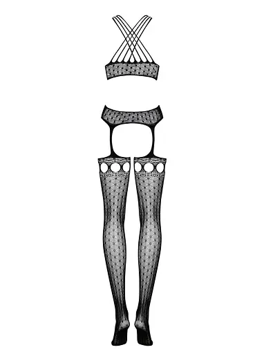 Бодістокінг Obsessive G313 S-L чорний - фото 4