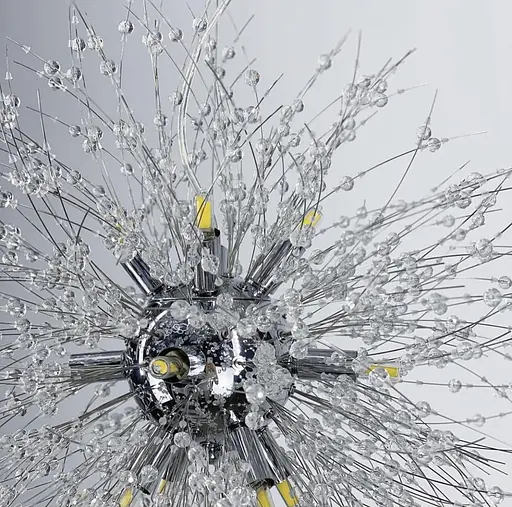 Пушистый подвесной светильник в виде одуванчика в корпусе хром Ст. AS 155 P CH | Line F - фото 5