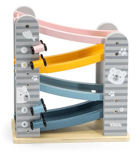 Дерев'яний автотрек Viga Toys PolarB 44013 розвиваюча гра - фото 2