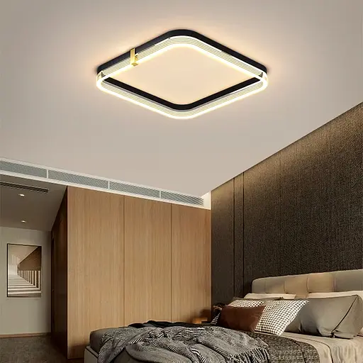 Стельовий світильник у формі заокругленого квадрата 50х50 см | Арт. MJ 229-500*500 | Line F - фото 1