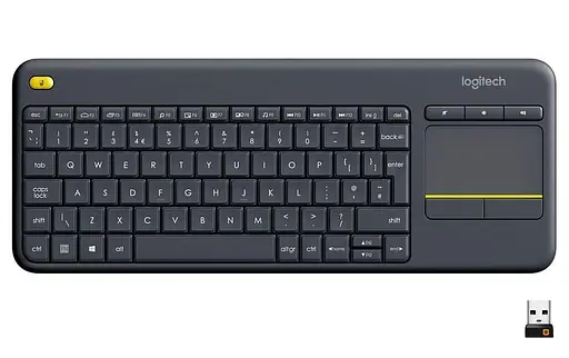 Клавіатура Logitech K400 Plus Wireless Touch Black (920-007145) - фото 1