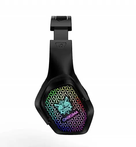 Дротова ігрова гарнітура Onikuma Gaming with RGB LED X3, USB, 3.5mm, 2.2m, black - фото 2