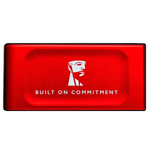 Внешний SSD-накопитель, 2 ТБ, Kingston XS1000 BoC, красный, Type-C 3.2 (Gen 2), 1050/1000 МБ/с (SXS1000R/2000GA) - фото 1