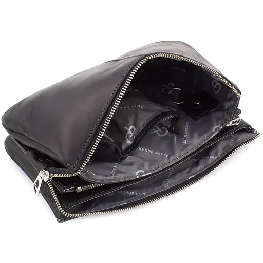 Чоловіча шкіряна барсетка GRANDE PELLE 25х16х6 см sum0026503 - фото 5