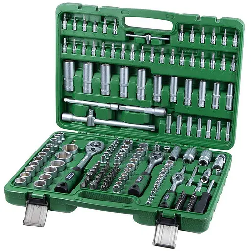 Набор торцевых насадок и бит Grad 1/4", 3/8", 1/2" 171 шт (TR6004305) - фото 1