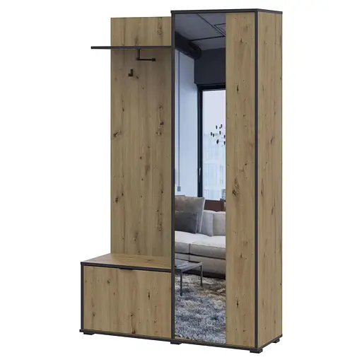 Прихожая Doros Дора Дуб Артизан 113,5х40х192 (44900218) - фото 6