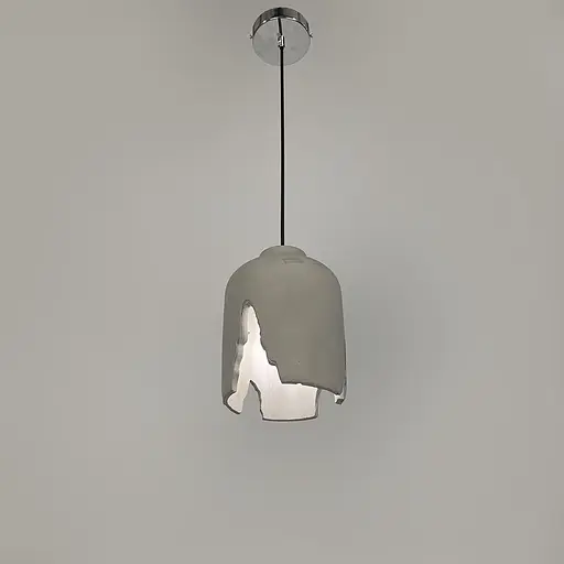 Підвіс із грубим бетонним плафоном 22х16 см | Арт. MJ 184/1 GR | Line F - фото 3