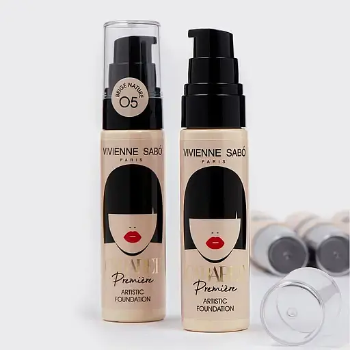 Тональний крем Vivienne Sabo Cabaret Premiere Artistic Foundation зі сценічним ефектом відтінок 05 (Beige Nature) 25 мл - фото 3