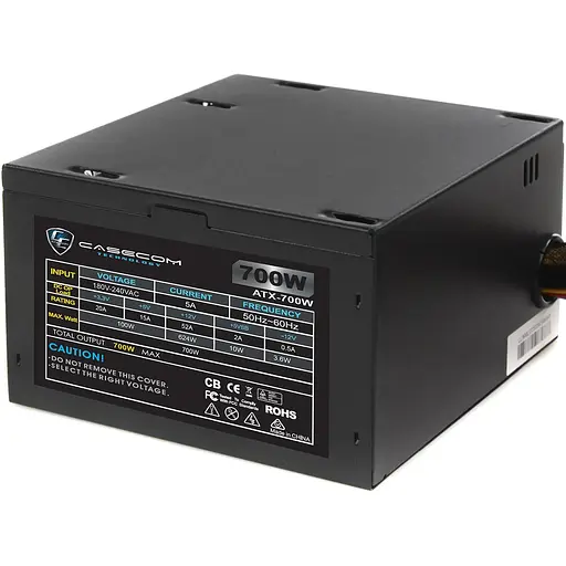 БП 700W Casecom, 120mm, 4хSATA, Bulk