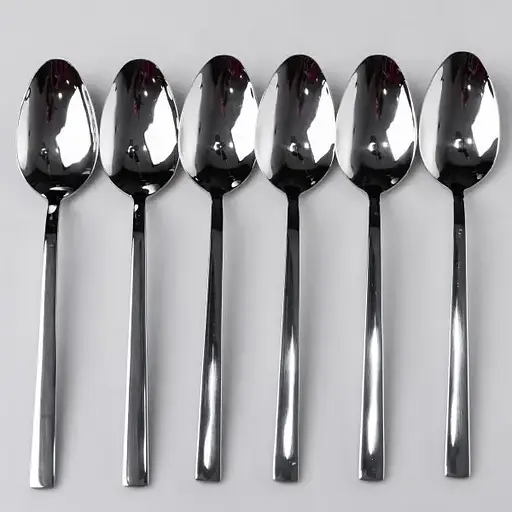 Набор столовых ложек Yiwu из нержавеющей стали, 6 штук, серебристый, 21 см, столовые приборы для сервировки стола HP-16978-16 - фото 4