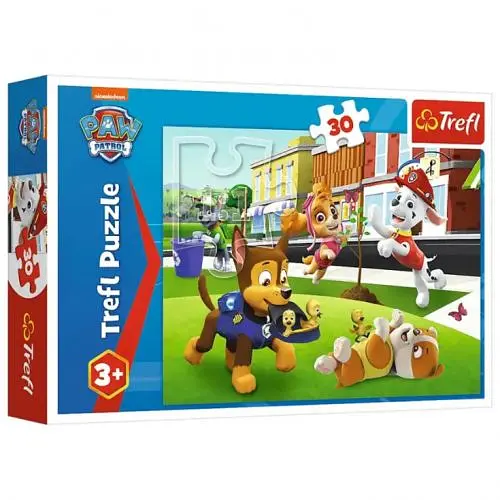 Пазли "Собачки в дії. Щенячий патруль" 30 елементів 18306 Trefl, в коробці (5900511183061) - фото 1