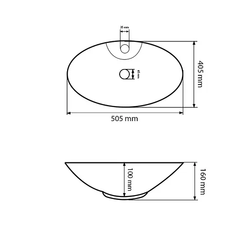 Умивальник VBI Carovilli S white накладний VBI-015507, Білий - фото 4