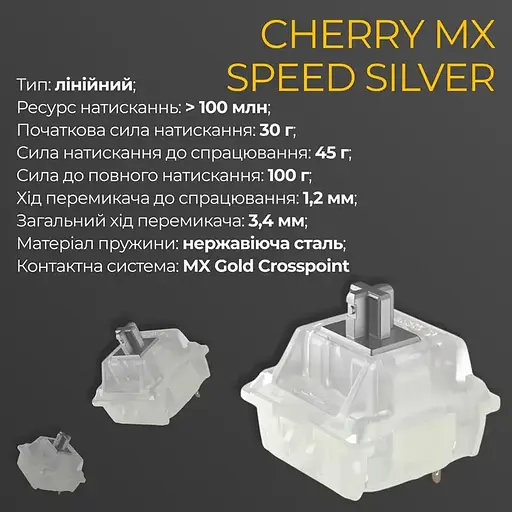 Клавіатура Ducky One 3 Mini Cherry MX Speed Silver RGB Black DKON2161ST-PUAPXCLAWSC1 UA (125716) - фото 5