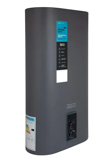 Водонагрівач електричний Thermo Alliance, 2 кВт, сухий ТЕН, 80 л плоский, вертикальний, прямокутний, сірий (DT80V20GPDD2G) - фото 2