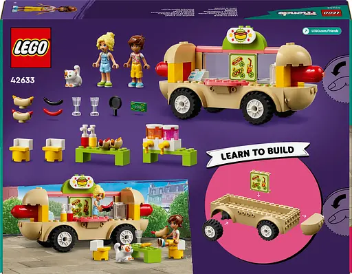 Конструктор LEGO Friends Вантажівка із гот-доґами 100 деталей (42633) - фото 8