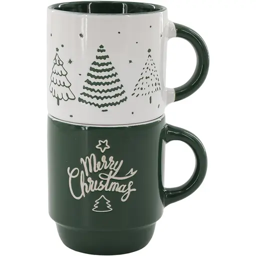 Набор чашек Limited Edition NY Warmly Green 2 шт 320 мл (TRSC-BH5019-M01)