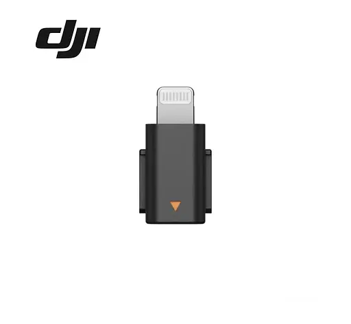 Адаптер-перехідник для мікрофону DJI Mic Mini Lightning, Чорний (CP.RN.00000429.01) - фото 2